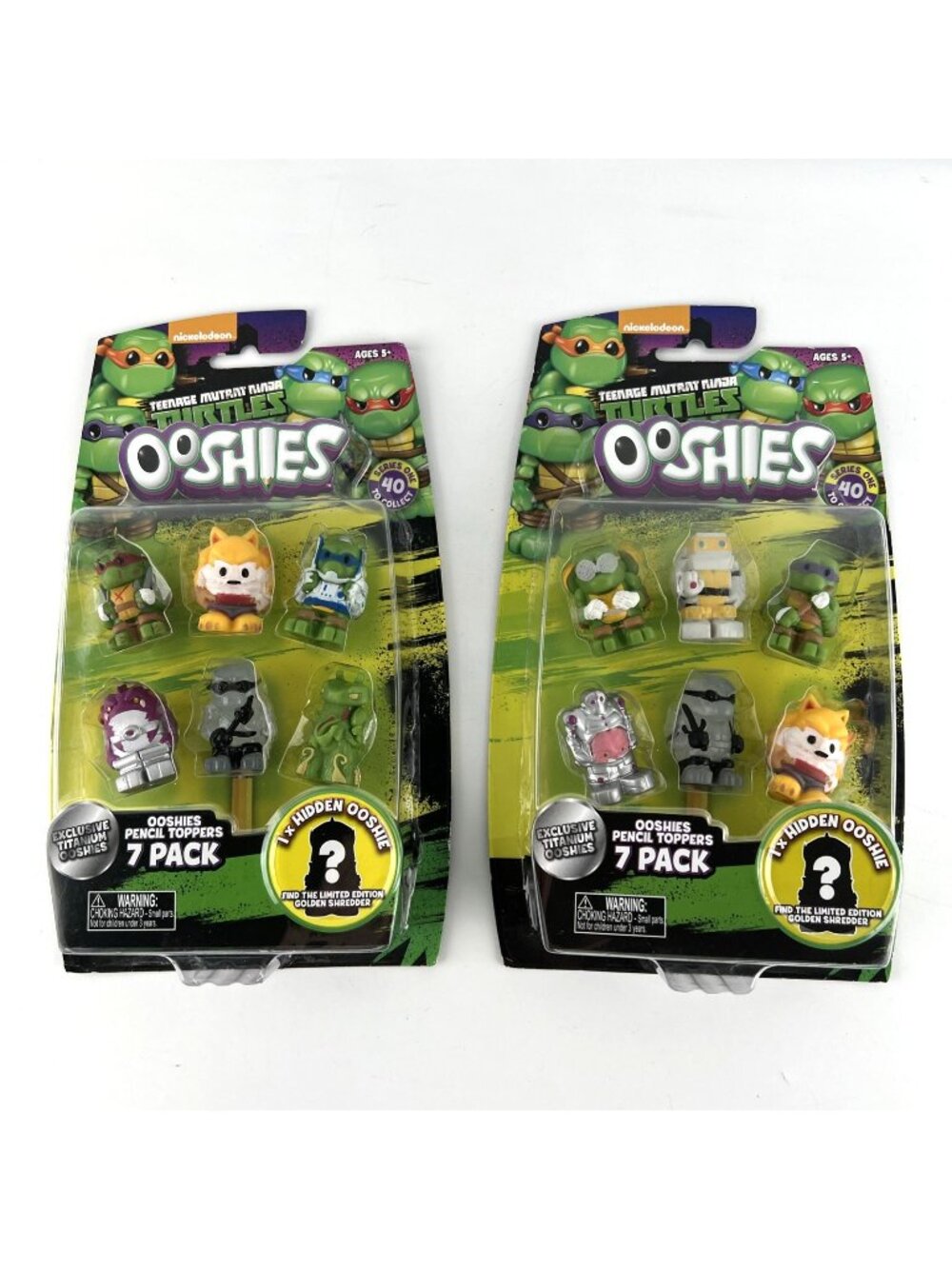 Ooshies TMNT Ninja Turtles Series 2016 Nickelodeon 2 Pack Lot Series 1